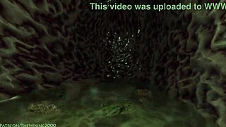 vore a matter of perspective thewiking2000 with huge tanned tall redhead in bikini belly swallow cartoon