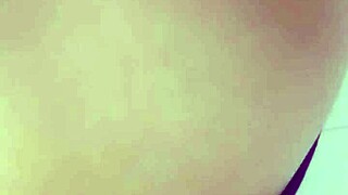 Teen 18+ Vietnamese girl masturbates with cucumber in casual homemade scene