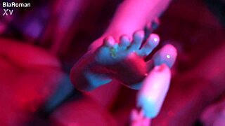 Cutie Piie Gags on Popsicle While Rubbing Feet!