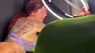 Risky Bus Sex with Spectators Watching! 😏