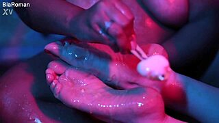 Cutie Piie Gags on Popsicle While Rubbing Feet!