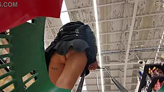 the ass hunter spots a mexican milf in the supermarket