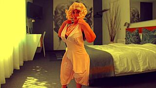 Gilf norma jean has a throwback missionary fuck and creampie