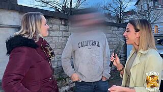 kelly and pam share a queue in lingerie threesome