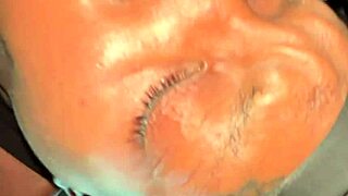 Big black on ebony amateur's face in POV with amateurs, black, and monster