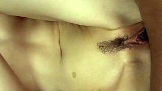 Faith Leone, the hairy teen, takes that big black cock for a pussy creampie