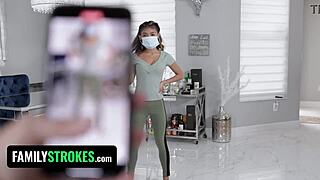 flexible brunette tiktoker shows off wild moves