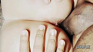 Blonde bunny rides big cock