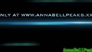 Anna Bell Peaks fucks her ass with a fun toy, it's sooo good