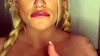 Horny College Girl Teasingly Sucks Banana With Big Tits