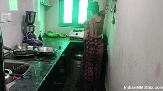 Indian couple fucking in kitchen