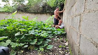 Almost Caught Fucking Mexican Neighbor Outdoors