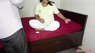 stepsister gives oil massage on dick after fucking innocent brother 😏