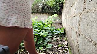 Almost Caught Fucking Mexican Neighbor Outdoors