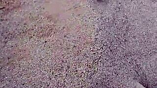 Barefoot Model's Feet in Sand for Sensory Foot Fetish in Nature