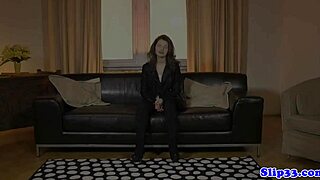 Stockinged Glamour Euro Bent Over For Doggy By Old Guy