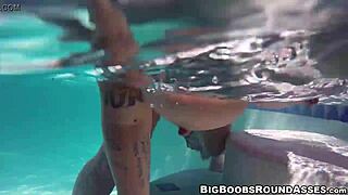 Tattooed hottie, her pussy drilled deep.