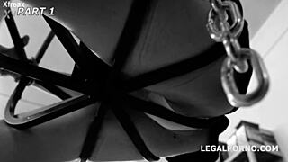 American Brunette Anna De Ville in Rough Anal Deepthroat Gaping Creampie Clothes Ripped by Cock