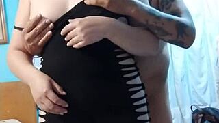 Curvy Housewife Sucks Boyfriend's Cousin Dick After Dinner In Uncensored Action