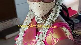 Indian Crossdresser Lara Dsouza in Mummification and Anal Sex