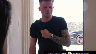 Big tittied MILF fucked by roommate