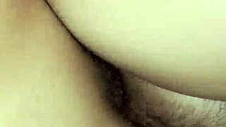 Amateur Latina Receives Creampie in Tight Pussy