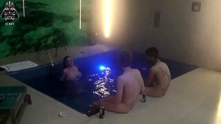 I had a threesomez with friends in the motel pool, part 1