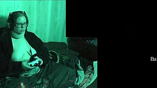 detailed naked playthrough of alan wake 2 featuring big tits, fat body, glasses, tattoo, and long hair