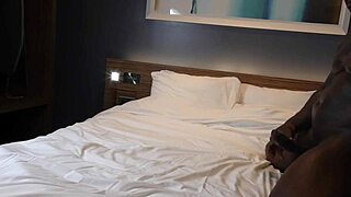 Blonde babe bounces on massive bbc, cuckold wife enjoying huge cock