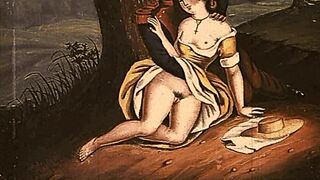 vintage erotic drawings collection featuring antique styles