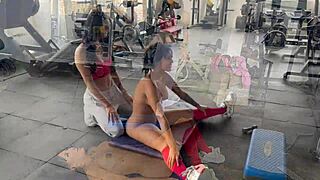 my transgender trainer gets horny when she makes me do squats without clothes and starts touching my ass and tits 😏 - may hernandez