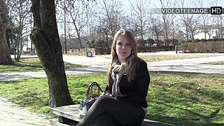 jess, show your first porn casting with dildo