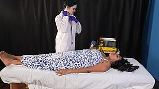 EMERGENCY ROOM DEFIBRILLATION SAVES PATIENT WITH LATINA BIG TITS NURSE