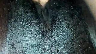 Small tit ebony solo pussy masturbation with wet lips and assfucking