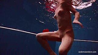 Sexy Avenna Swims Nude In Pool