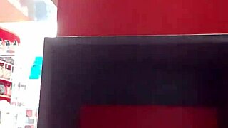 Stepsister shows dirty feet and panties after workout in store