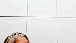 naked slut uses dildo in bathroom solo homemade scene