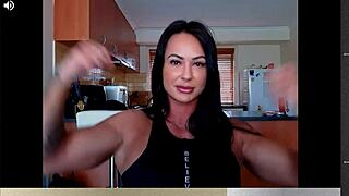 Muscular Calves Of Female Bodybuilder