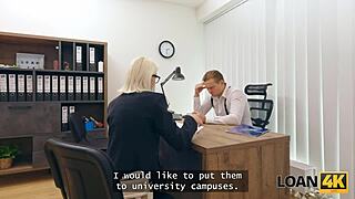 Loan4k Blonde Whore Gets Rough Anal Fuck For Loan!