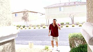 mature milf gets quickie fuck with wet pussy