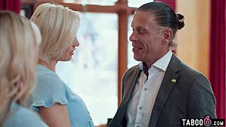 Wife brought home a girl for her husband, she said, who looks just like her but with big tits