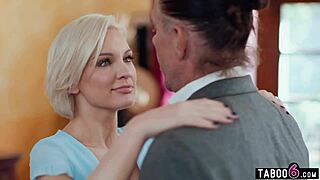 Wife brought home a girl for her husband, she said, who looks just like her but with big tits