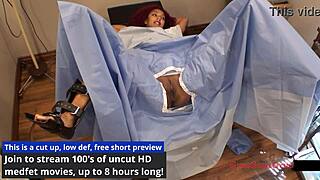 Daisy ducati feels nervous as doctor tampa examines her small natural tits and spreads pussy for university entrance physical