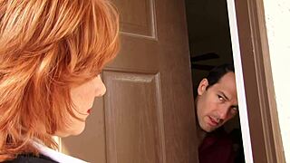 mature milf gets quickie fuck with wet pussy