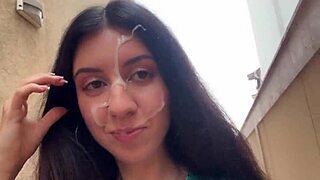 Lose the game and walk with cum on your face in public!