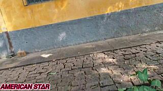 intriguing encounter: a girl loses virginity in woods with app stranger.