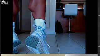 Muscular Calves Of Female Bodybuilder