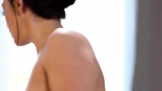 Mona Azar Rubs Natural Big Boobs on Lee Bone and Clarke Kent in Threesome Nuru Massage