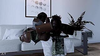 Black thot gets her big ass stretched by monster bbc