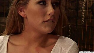 Bent Over Bound Blonde Whipped Assfucking